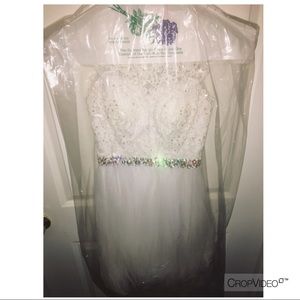 Short Cocktail- Prom, Party White Dress